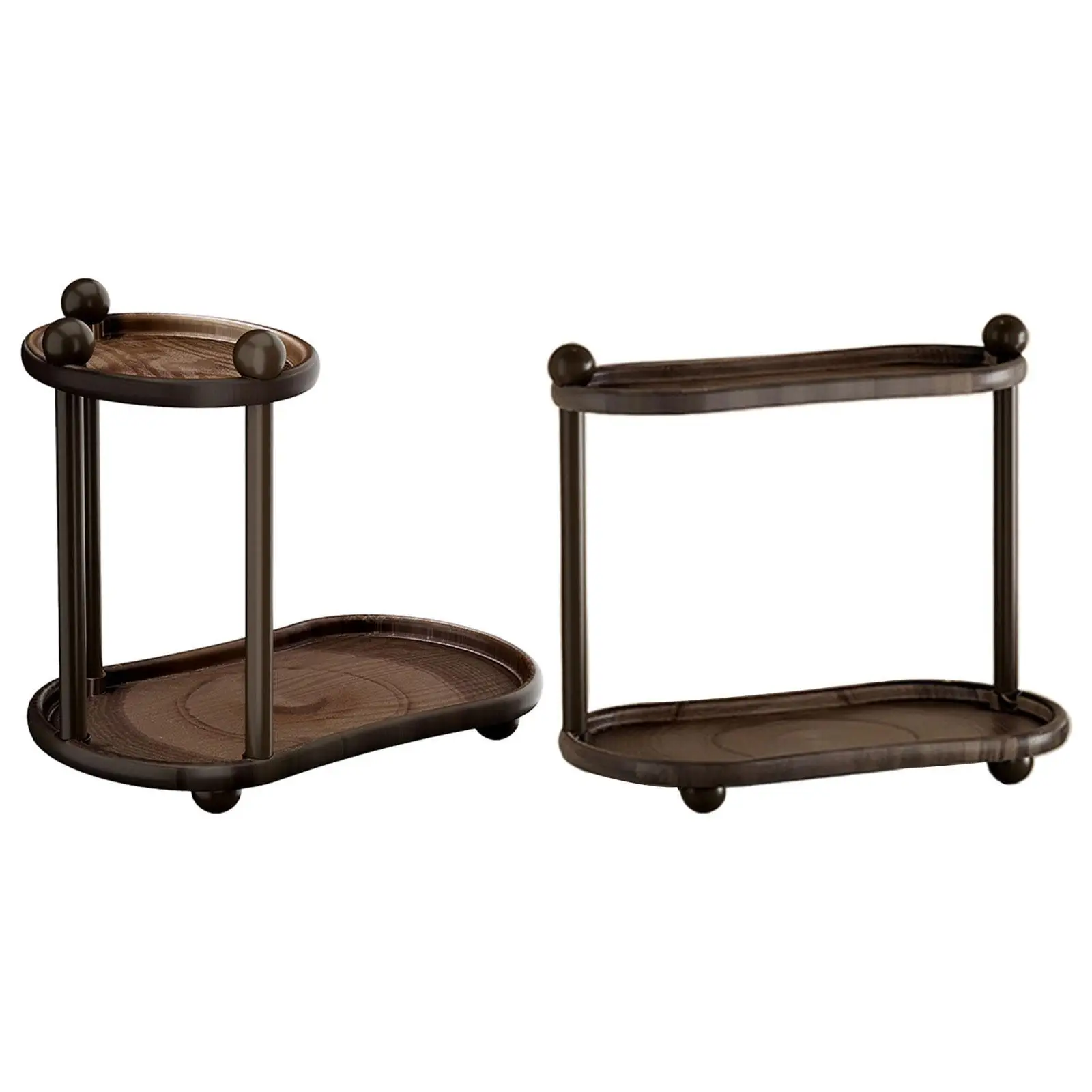 

Counter Organizer 2 Tiers Multipurpose,Tabletop,Vanity Tray Makeup Organizer Cosmetics Storage Display Rack for Dresser Bathroom