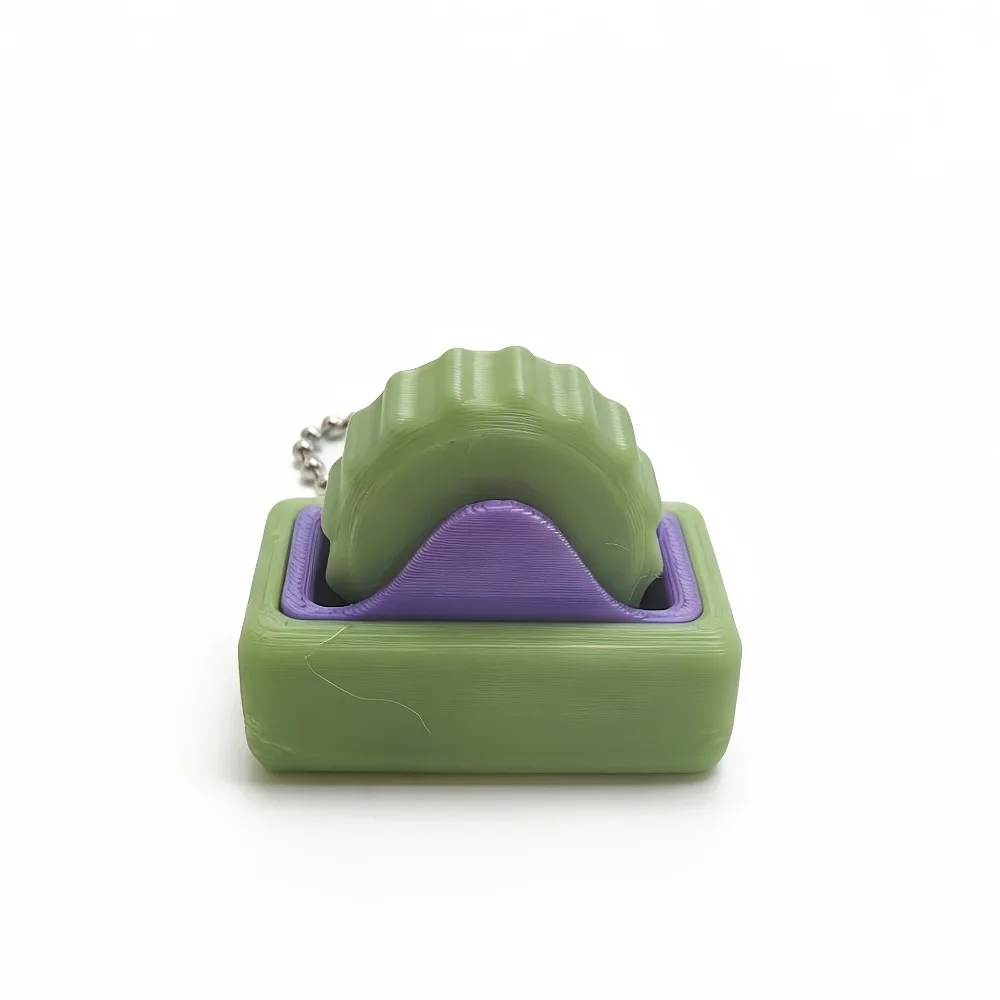 3D Printed Roller Stress-relief Button Portable with Beaded Chain Clickable Basket Pumpkin Button Creative