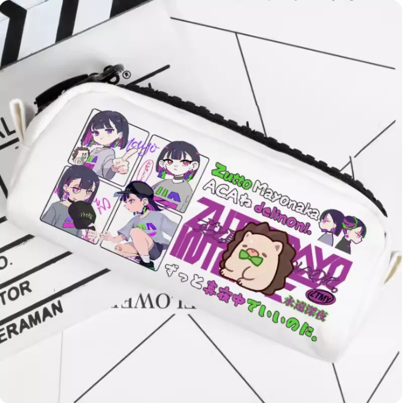 

Anime Zutto Mayonakade Iinoni Pencil Case Oxford Canvas Storage Bag Pencil Box Pencilcase School Pen Bag 2436