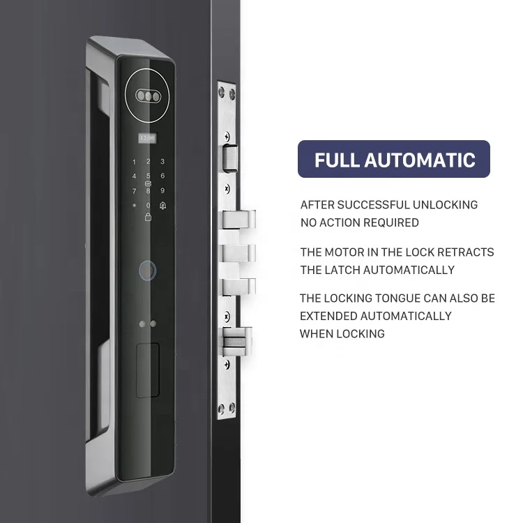 Face Recognition Cerradura Inteligente Password Card Lock Wifi Door Lock Fingerprint Digital Keyless Smart Door Lock