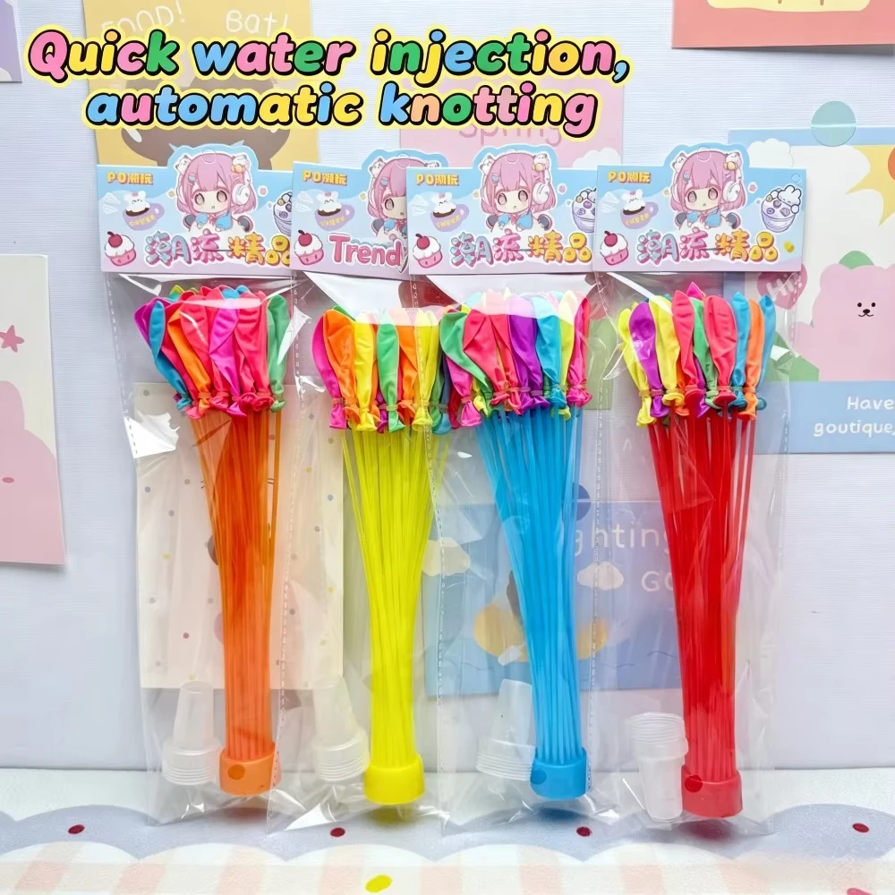 333 Stück Automatisch Füllende Wasserbomben Selbstbindende Spritzbälle Schnellfüll-Wasserbomben Sommer Kinder Outdoor-Aktivität Party Spaßartikel