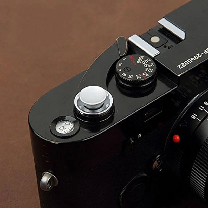 Pulsanti di Rilascio Dell'otturatore della Fotocamera Universali in Lega di Alluminio, Set di 3 con Superficie Concava, Compatibili con la Maggior Parte delle Fotocamere DSLR