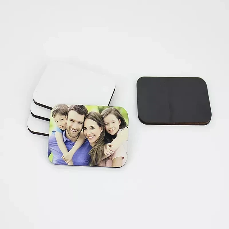 Sublimation MDF Fridge Magnets Blank Diy Photo Frame Fridge Magnets Picture Print Promotional Small Gifts Creative Fridge Magnet