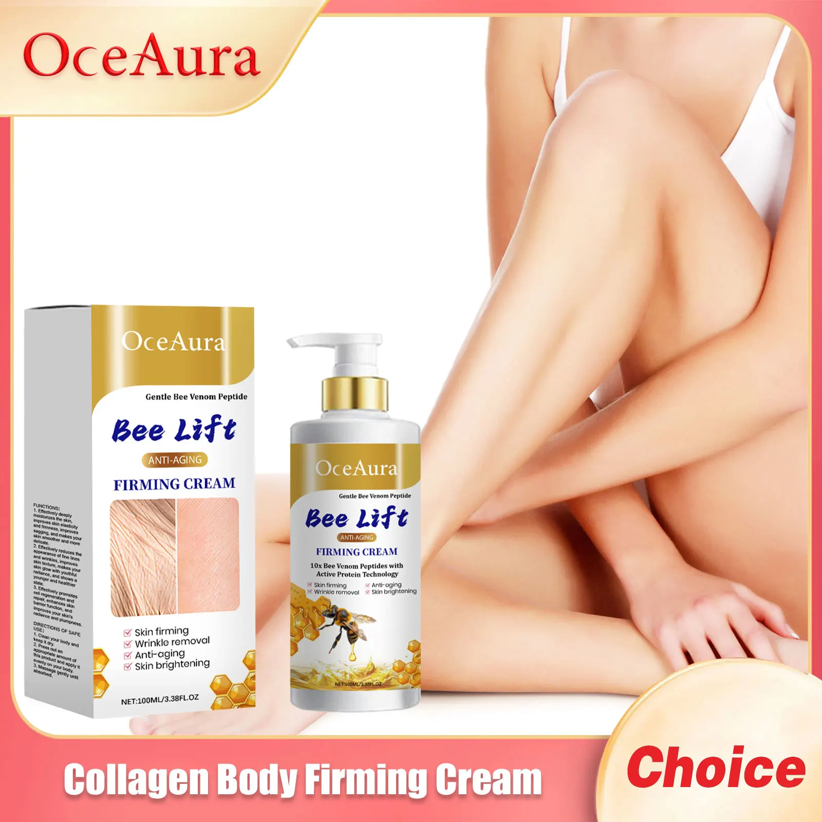 Collagen Body Firming Cream Keep Tightening Improve Bleaching Increase Lifting Reduce Black Deep Moisturizing Skin Care Lotions