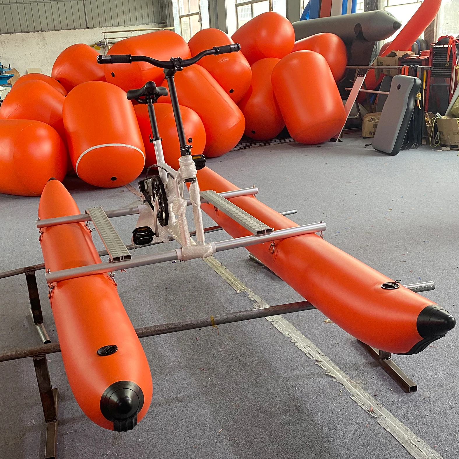 Leisure equipment for single-person water bikes