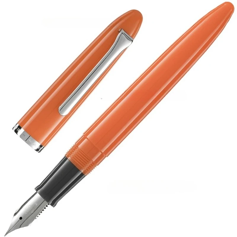 SAILOR PROFIT JUNIOR White Ghost Fountain Pen Cigar Flat Top Dark Transfer Stone Smooth Steel Nib 11-9924/11-0222 Writing Gift