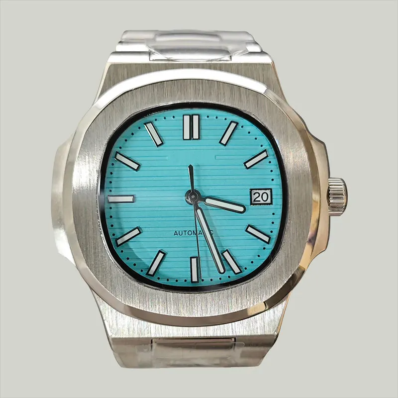 

41mm Watch Case Fit NH35 NH36 Movement Custom logo Dial Stainless Steel Sapphire Glass Watch accessories Part