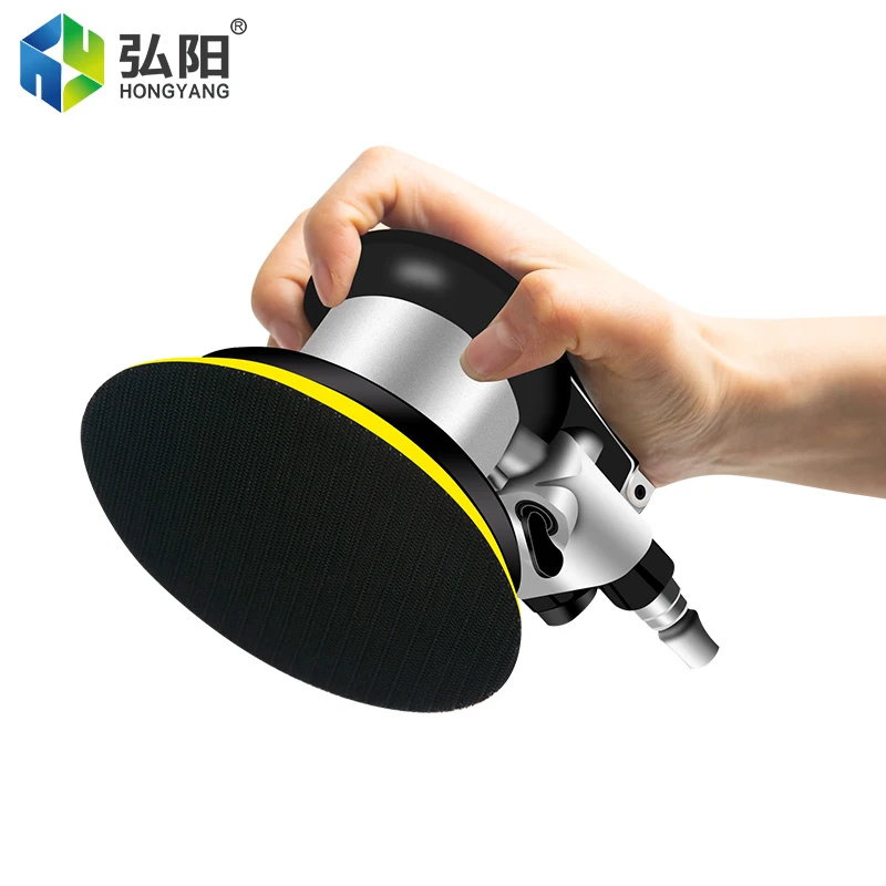 5-Inch Pneumatic Sander Woodworking Polisher Pneumatic Track Sander 125mm Round Air Grinder Hand Tools