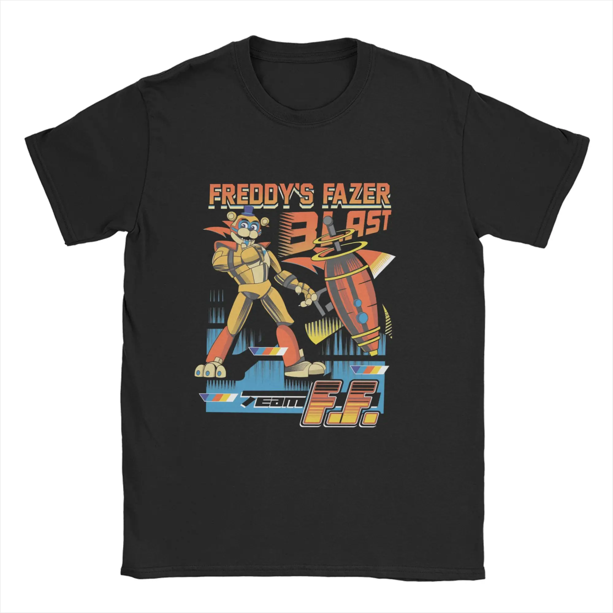 

Men T-Shirts FNAF At Freddys Funny Cotton Tees Short Sleeve T Shirts Round Collar Clothes Gift Idea