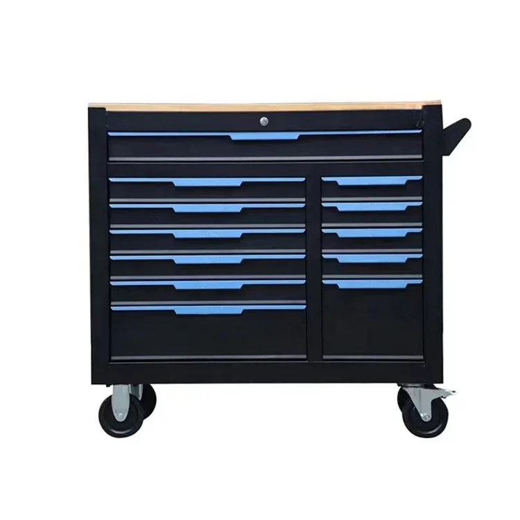 Tray Steels and Metal Workshop Rolling Mobile Detachable 12 Drawers Large Storage Cabinet Tool Set Chest Organizer