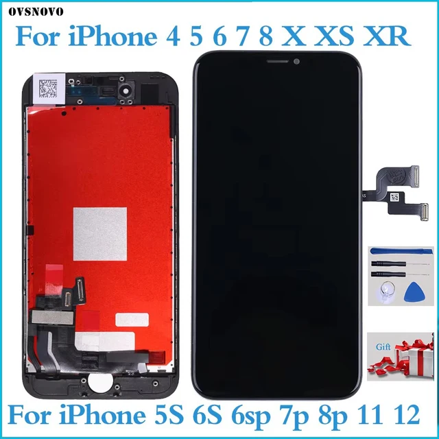 Wyświetlacz LCD Incell OLED do iPhone'a 5 6 7 8 X XS XR z ekranem dotykowym 3D Digitizer do iPhone'a 5S 6S 11 12Display