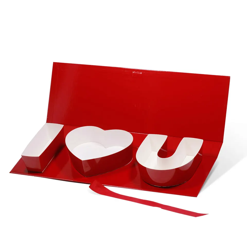 Creative Fillable I Love U Letter Shaped Gift Box I Heart You