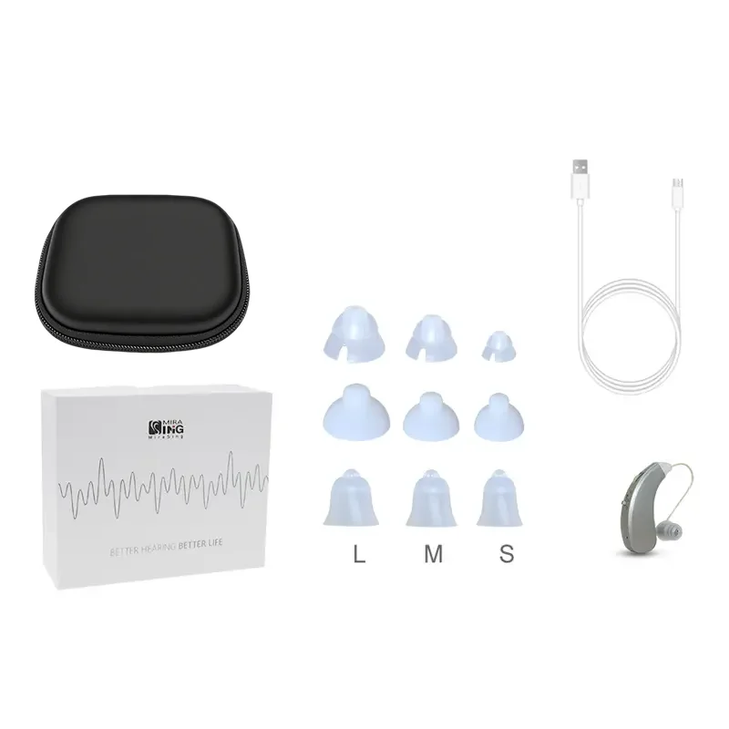 Rechargeable Best Hearing Aids Audifonos Sound Amplifiers Wireless Ear Aids for Elderly Moderate to Severe Loss Drop Shipping