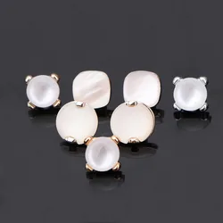 10MM Luxury Crystal Button Plastic Shank Pearl Buttons For Clothing Shirt Dress Blouse Sweater DIY Sewing Accessories Wholesale