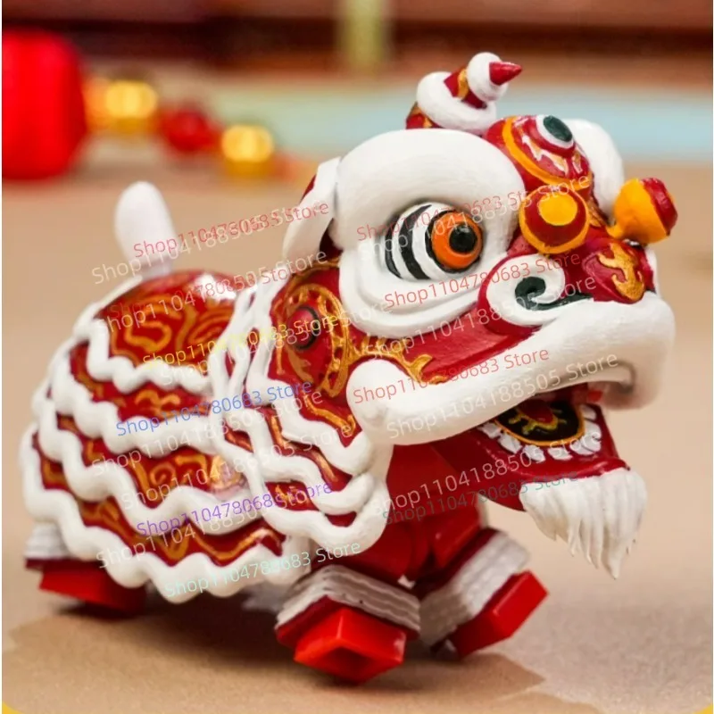 

MOC Building Blocks Mini Figures Chinese Festival Lion Dance Cartoon Animation Accessories Decorative Assembly Model Toys Gifts