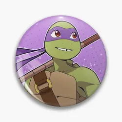 Donatello The Brain  Soft Button Pin Brooch Gift Cute Women Cartoon Decor Lover Creative Fashion Badge Lapel Pin Clothes Funny