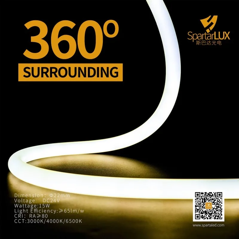 2026 Project & Design 360 Degree Surround Light Neon Light Strip Rope