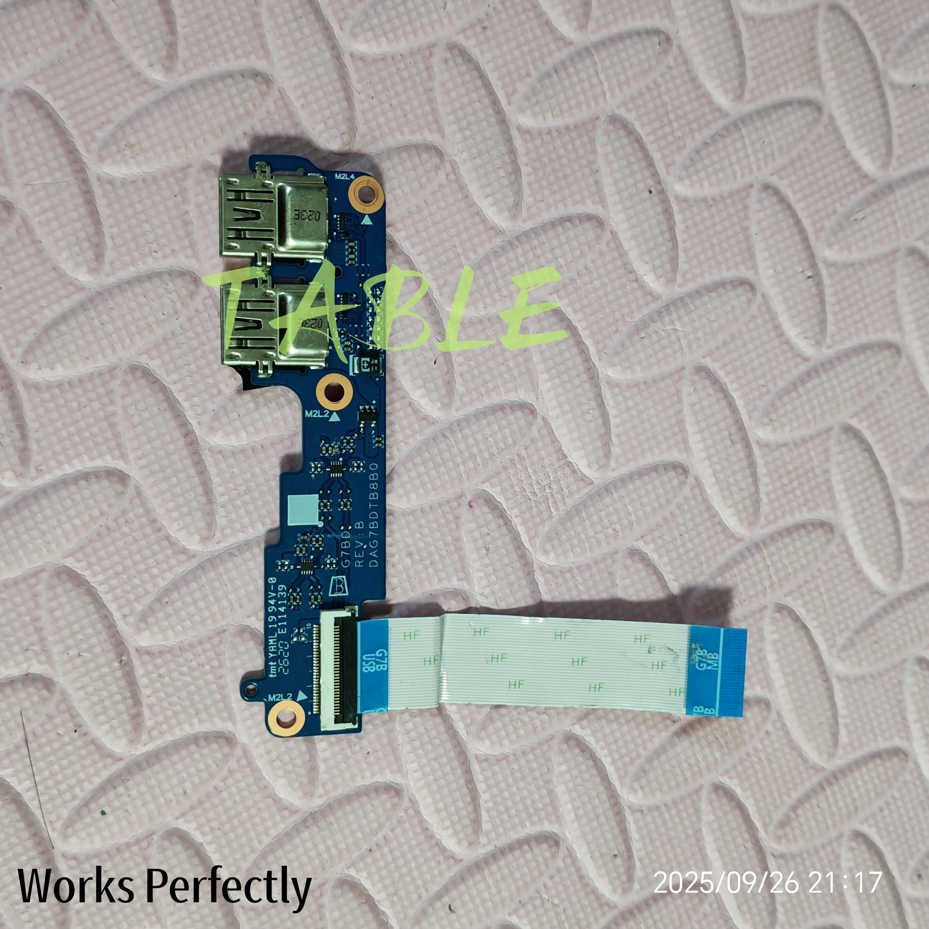 

Genuine FOR HP Pavilion 15-cs Series 15.6" Laptop USB Port Board with Cable DAG7BDTB8B0