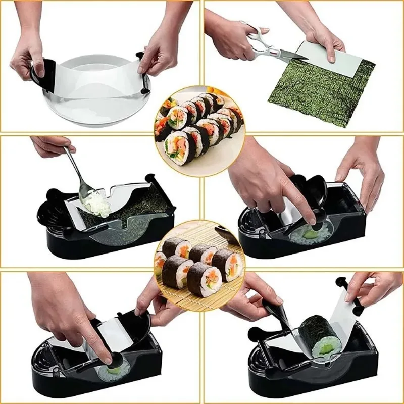 CHTH Kit de fabrication de sushis pour débutants - 10 pièces - Moule à sushi en résine - Pour faire différentes formes de boules de riz et de sushis CHTH Kit de fabrication de sushis pour débutants - 10 pièces - Moule à sushi en résine - Pour faire différentes formes de boules de riz et de sushis