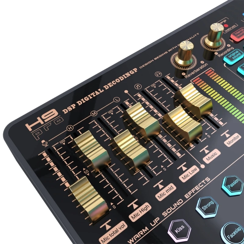 F3KE Sound Card for Live Streaming and Music Recording on PC/Mobile