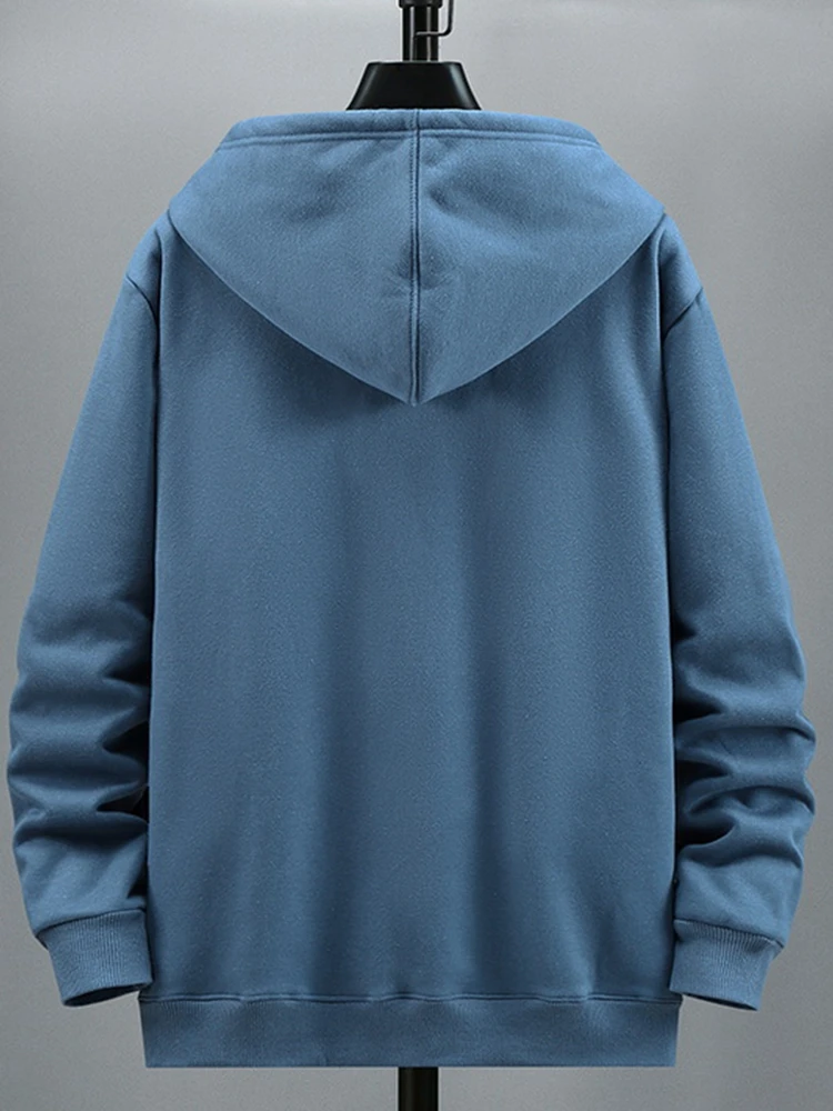 Large women\'s 12XL180kg hooded sweatshirt big size 8XL 9XL 10XL autumn and winter long-sleeved loose black blue gray red jacket