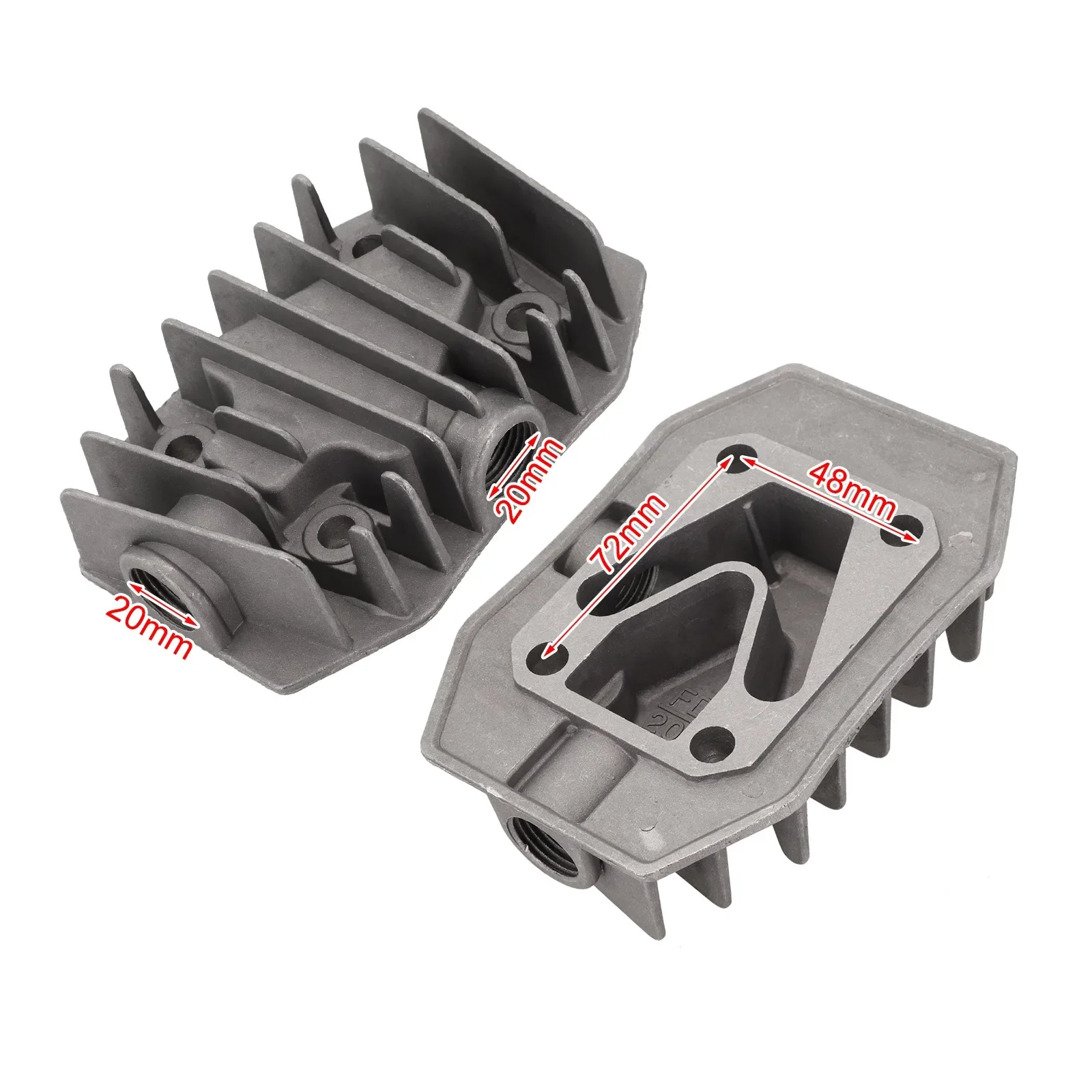 1Pcs Silent Oil-free Air Compressor Air Pump Parts Air Compressor Cylinder Head Replacement Parts Air Compressor Cylinder Head