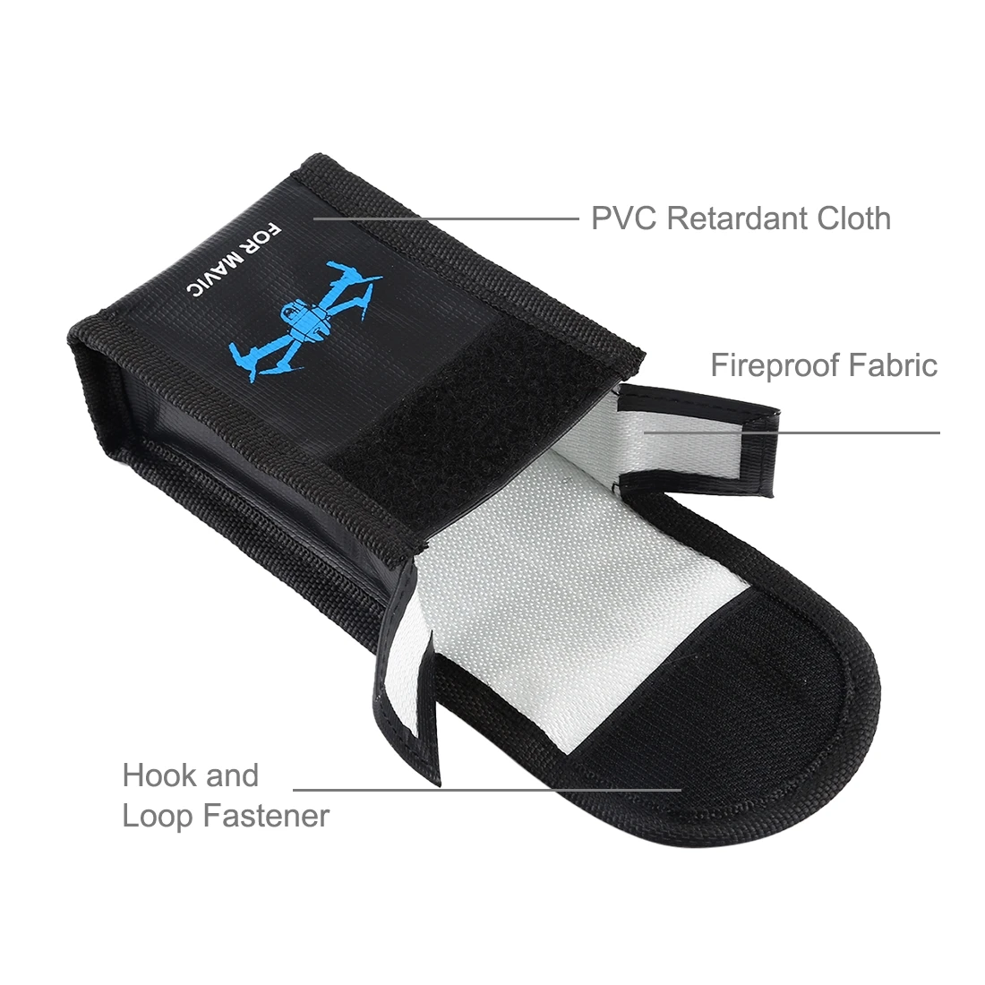 PULUZ Lithium Battery Explosion-proof Safety Protection Storage Bags for DJI / Sony / Nikon / Canon Camera Battery