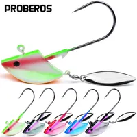 1PC 3g-57g Jigs Fishhook Fishing Lures Sinking Sequin Metal Spoons Jigging Bait Jig Head Baits Baits Tackle Fishing Hook
