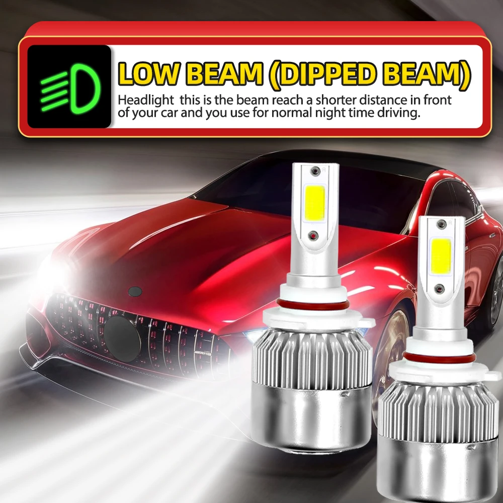 2/4/6Pcs 9005 Bulb 9006 Car Headlight 26000LM 6000K Auto Light LED Fog Lamp For Toyota COROLLA 2005 2006 2007 2008