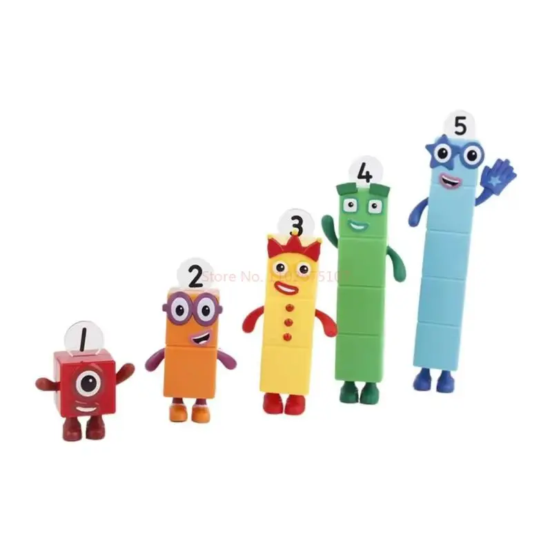5 ชิ้น/เซ็ตจํานวนเทียน Action Figure Pvc รูปปั้นคอลเลกชันของเล่นเพื่อการศึกษาของขวัญวันเกิดพิเศษสําหรับเด็กเค้กตกแต่ง