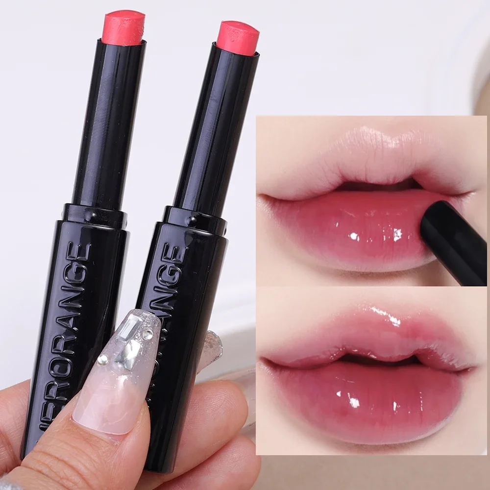 Jelly Lipstick Pink Water Gloss Clear Lipgloss Waterproof Non-stick Cup Hydrating Plumping Fade Lip Lines Soild Lip Gloss Makeup