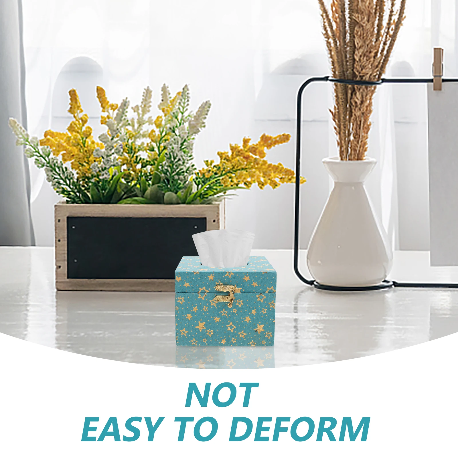 

Vintage Style Wooden Box Cover For Home Office Car Bedroom Bathroom Desktop Facial Tissues Storage Organizer Paper Towel Holder