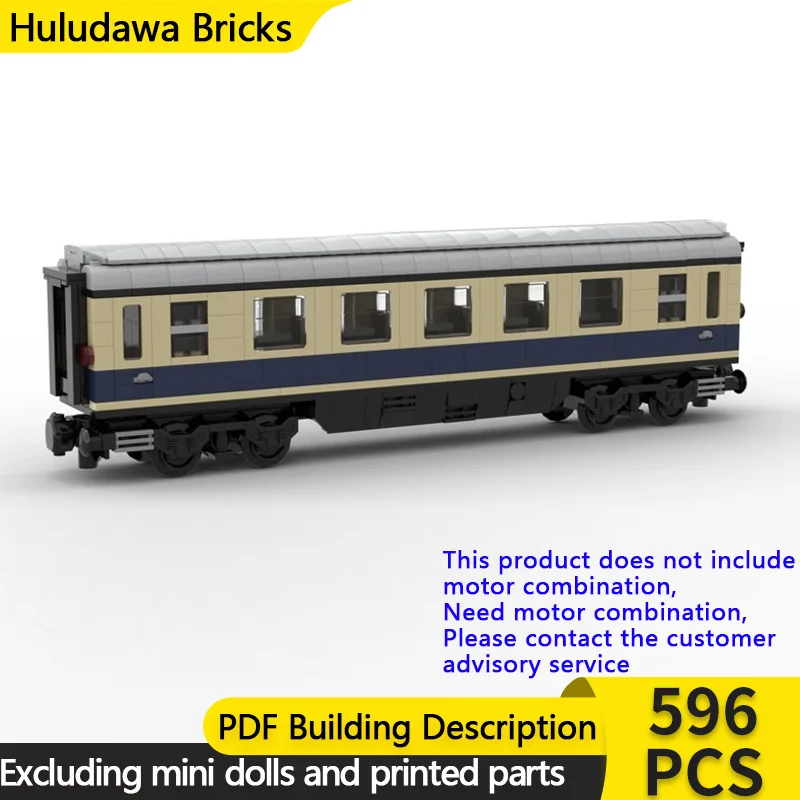 

City Car Model MOC Building Bricks Railway 1st Class Luxury Train Modular Technology Gifts Holiday Assemble Children Toys Suit