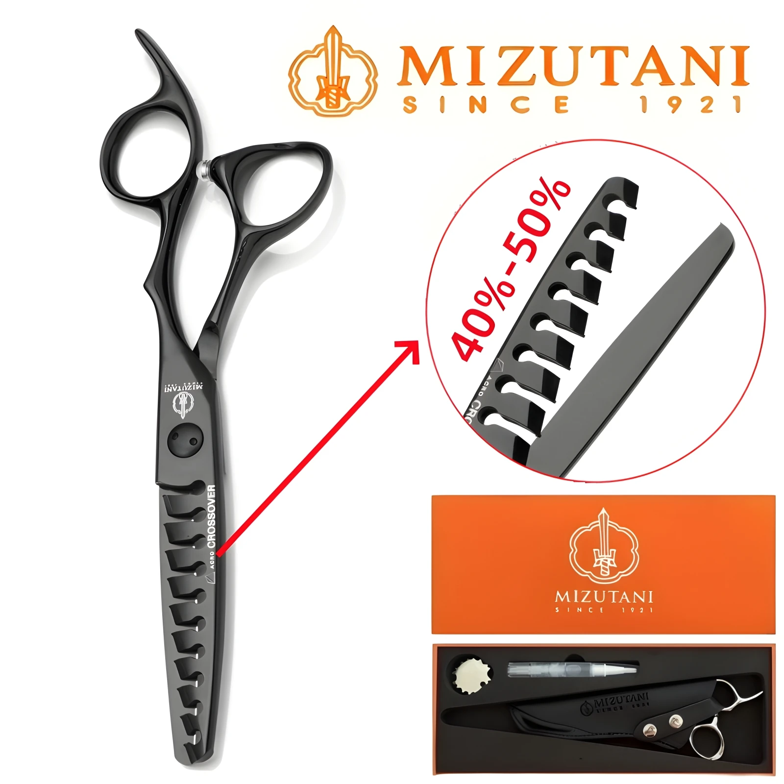 barber scissors black hair thinning scissors 6.0 inch VG10 material Professional barber shop hairdressing scissors tools