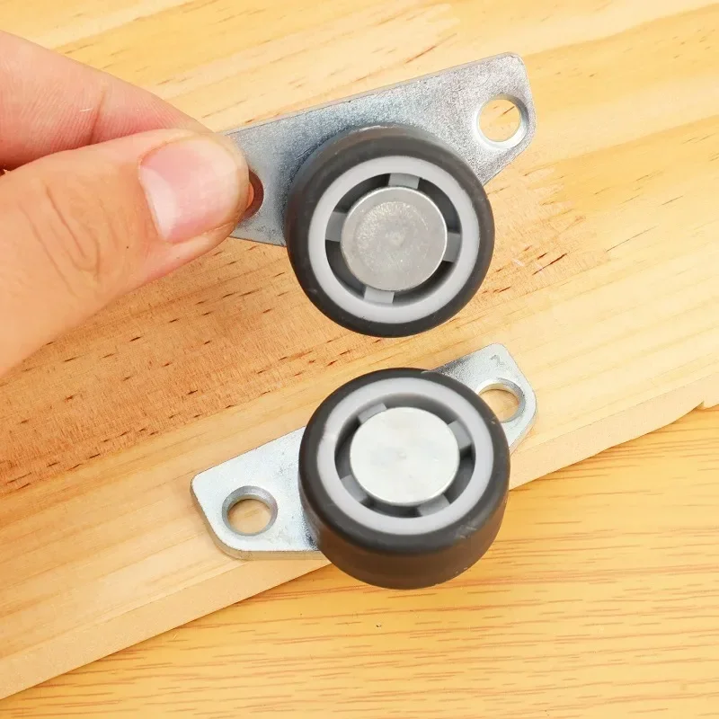 8/1PCS Mini Side Mount Caster Räder Stille Gummi Möbel Rollen Directional Cartwheels Für Trolley Schublade Küche schränke – Detail 5