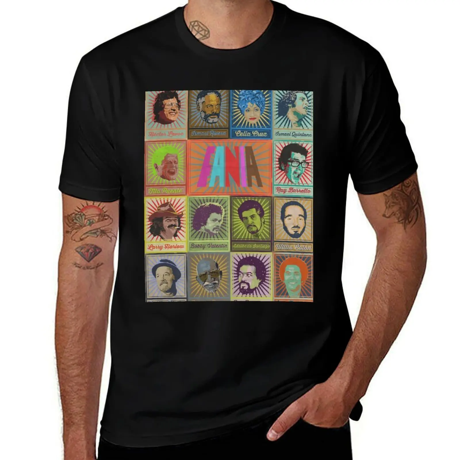 

Fania Stars Poster T-Shirt man graphic t shirt t shirts with prints T-Shirt