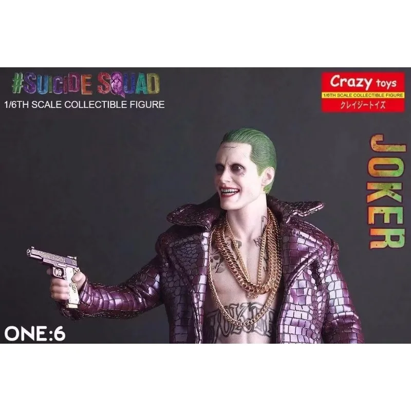 Hot Toys Marvel legend DC Anime suicide squad X Task Force cloth gown 12inch Joker Movable Action Figure Model Toy Figures gifts