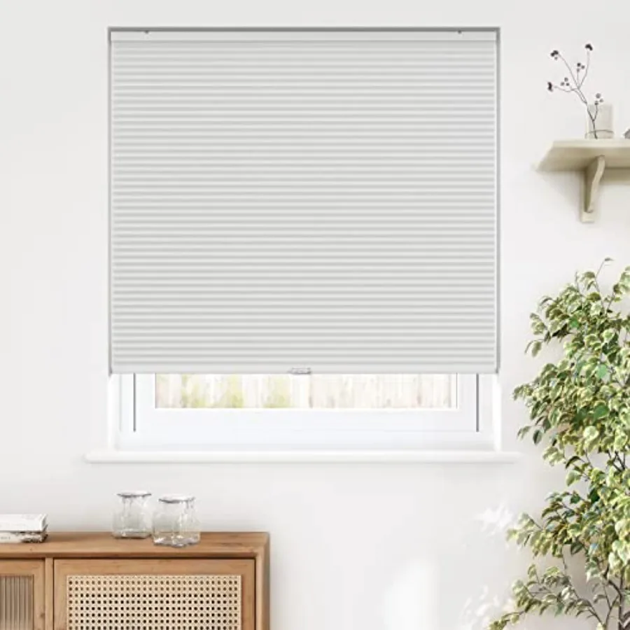 

Cordless Cellular Shades, Blackout Privacy Honeycomb Shades for Home, Thermal Insulation Noise Reduction Blinds for Windows, 35