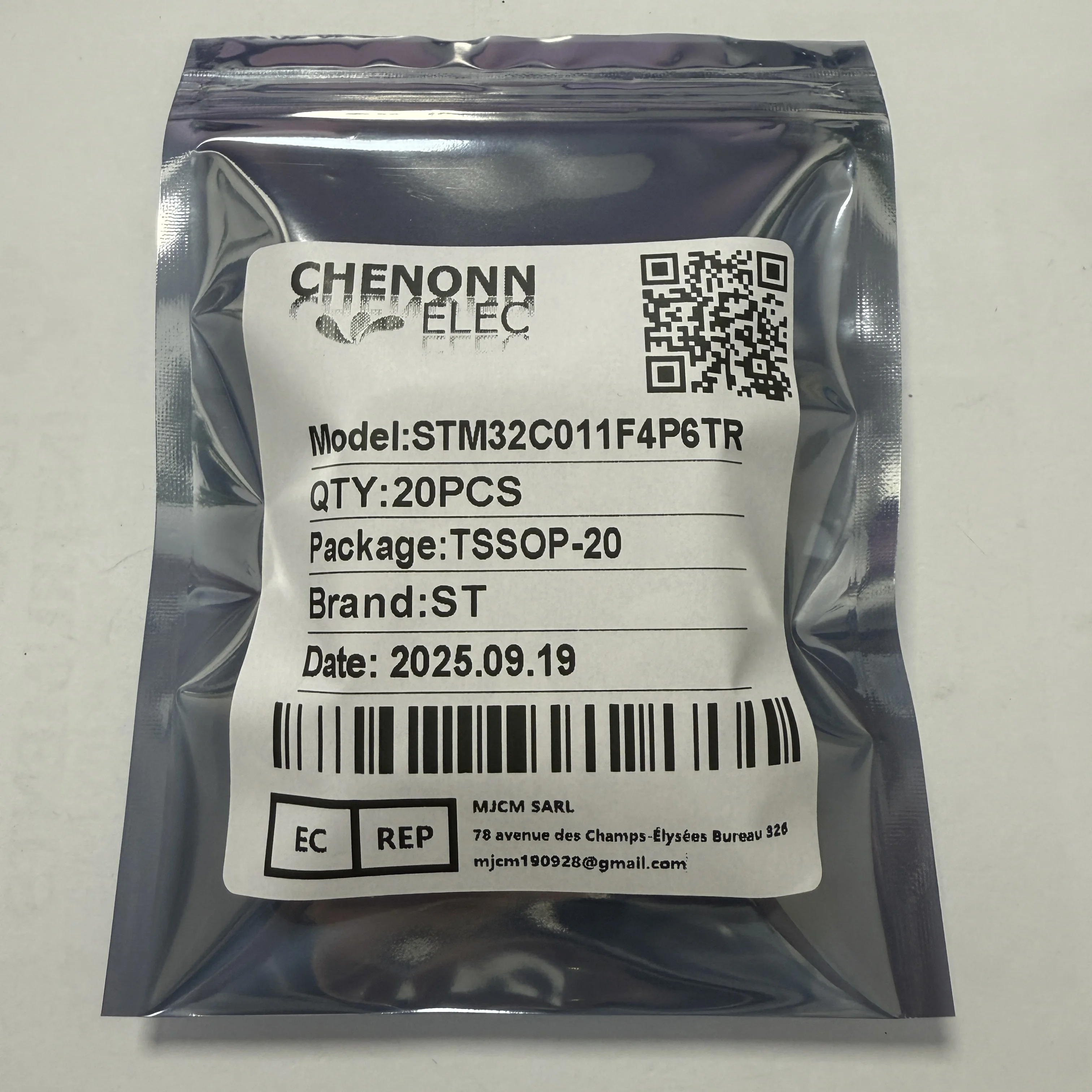 20 قطعة/الوحدة STM32C011F4P6TR (ميكروكنترولر)