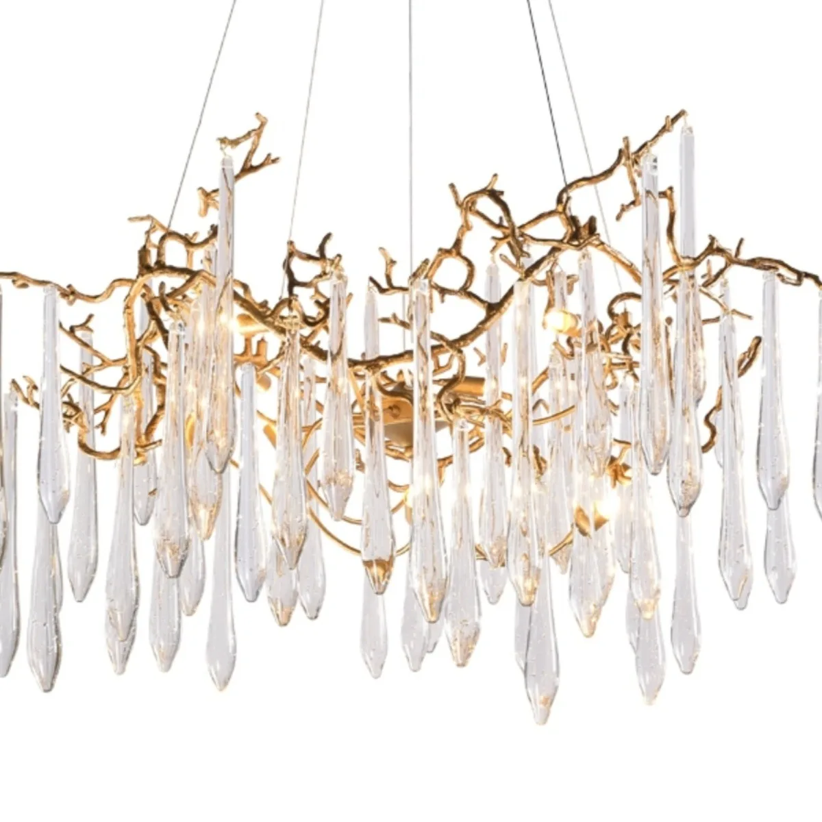 

French light luxury, living room chandelier, crystal lamp, villa designer creativity