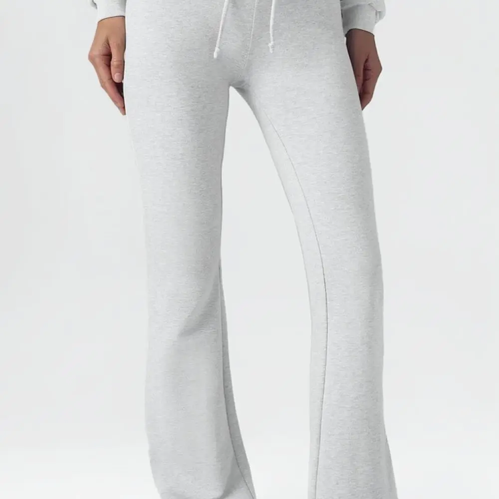 Sportswear Tracksuit Women Long Sleeve Slim Fit Top High Waist Drawstring Pants Yoga Fitness Athletic Workout Set