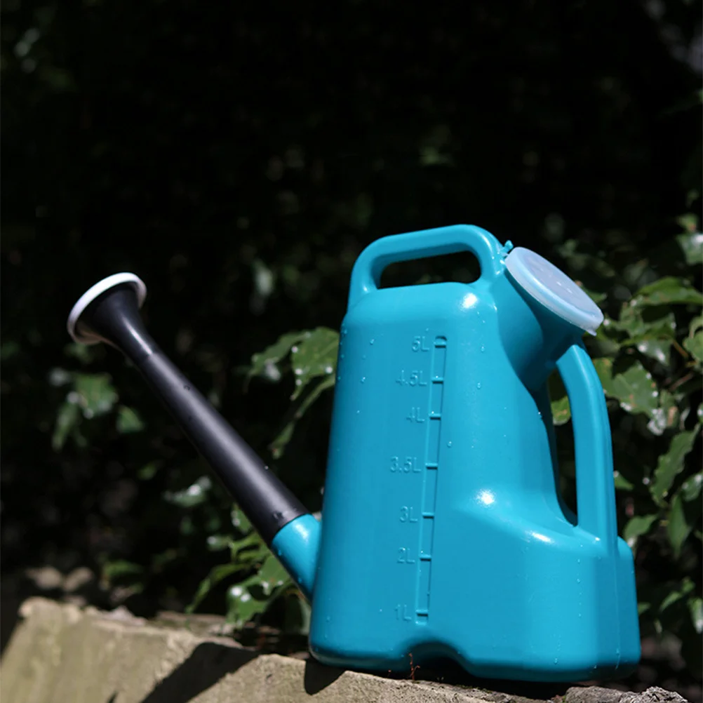 

1Pcs Durable Plastic Watering Can Long Nozzle Large Capacity Easy to Refill Home Garden Tool Blue 3L Watering Can