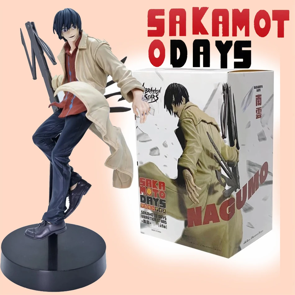 

23 см аниме-фигурка «Дни Сакамото» Нагомо, фигурка Асакура, фигурка Шин, украшения для комнаты, ПВХ, коллекционная модель для взрослых, игрушки для кукол