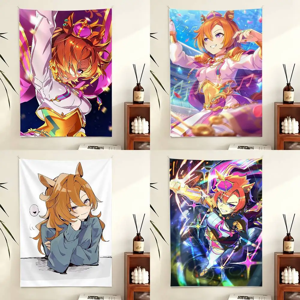 U-Umamusume P-Pretty D-Derby T.M. Opera O Flags Wall Hanging Background Art Banner for Bedroom Home Outdoor Decor
