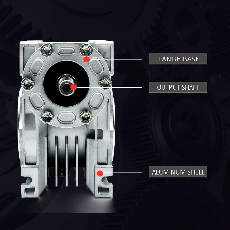 Imagem -05 - Mão Manual Self-locking Ângulo Direito Redutor Worm Engrenagem Redutor Redução Gearbox Relação de Engrenagem 5:1 a 100:1 Nrv050