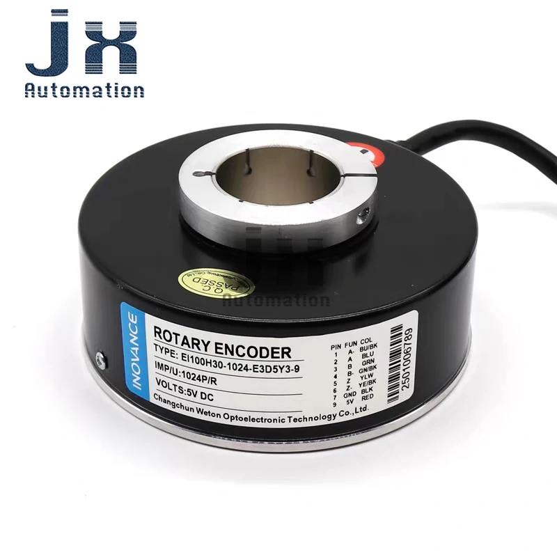 Original Changchun Huitong EI100H30-1024-E3D5Y3-9 Photoelectric Incremental Rotary Encoder 1024P/R 5V for Elevator Accessories
