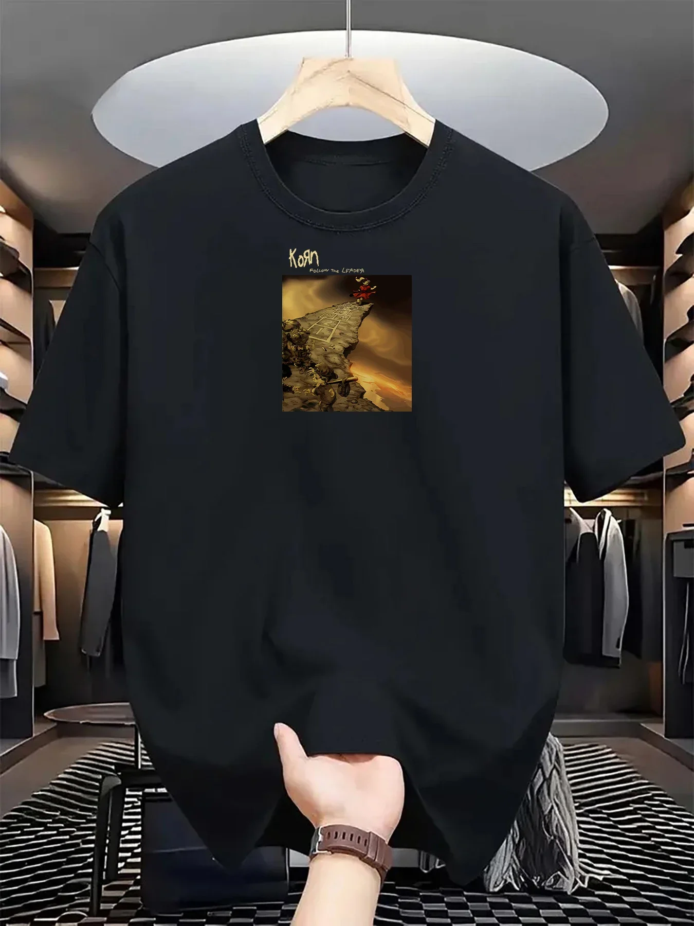 

Men's 2D Printed T-Shirt Slim Fit Dry New Style Classic Breathable Short Sleeve for Casual Travel