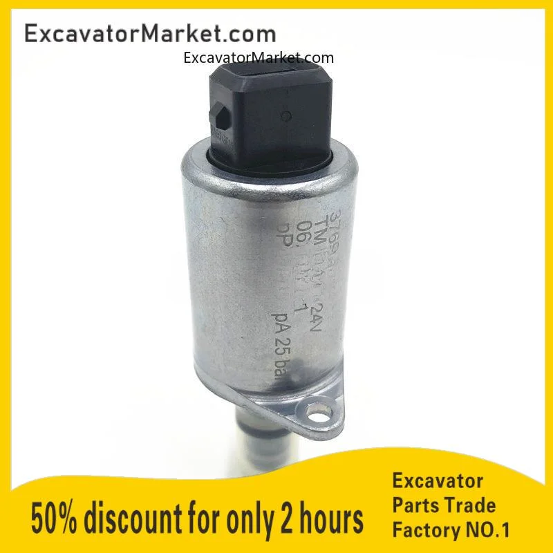 

For Sany Stacker Feller Solenoid Valve 3769592 6763060 Tm70402 New Valve Plug High Quality Accessories 1 Excavator Accessories