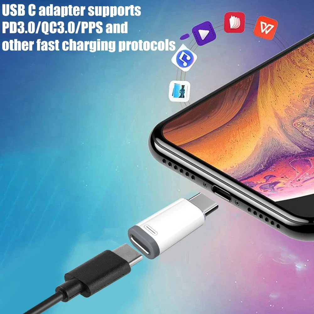 USBC femmina a IOS Type-C maschio per adattatore IPhone15 PD 20W ricarica rapida OTG USB tipo C per convertitore IPhone 15 Pro Max IOS