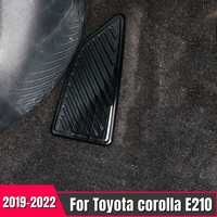 Stainless steel Foot Rest Covers for Toyota Corolla E20 2019 2020-2022 FootRest Decorative Frame Trim Car Interior Accessories